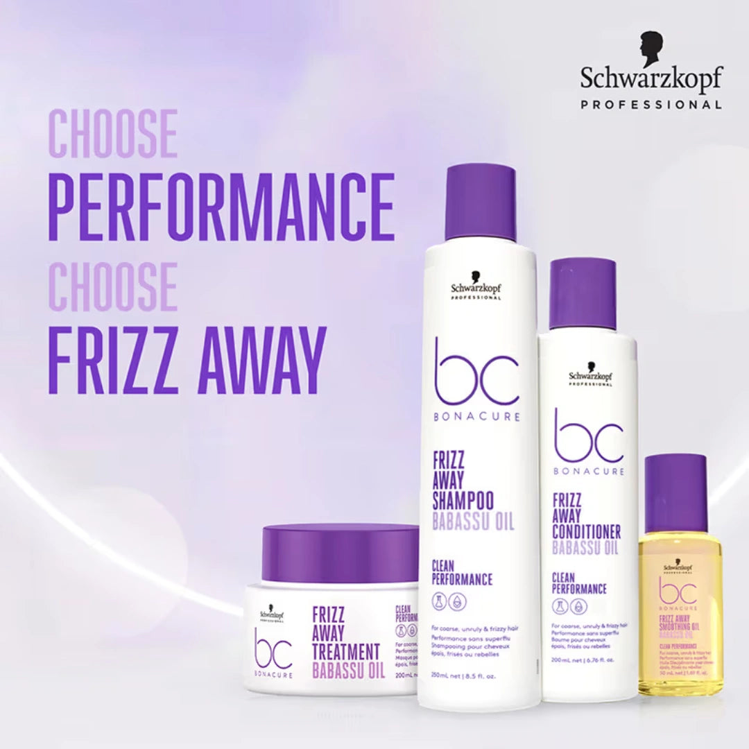 Schwarzkopf Professional Bonacure Frizz Away Shampoo With Babassu Oil (250ml)
