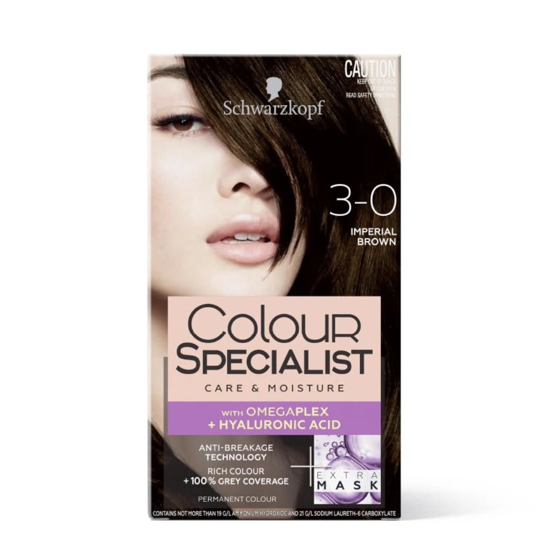 Schwarzkopf Colour Specialist Permanent Hair Colour - 3.0 Imperial Brown (165ml) - Deals999