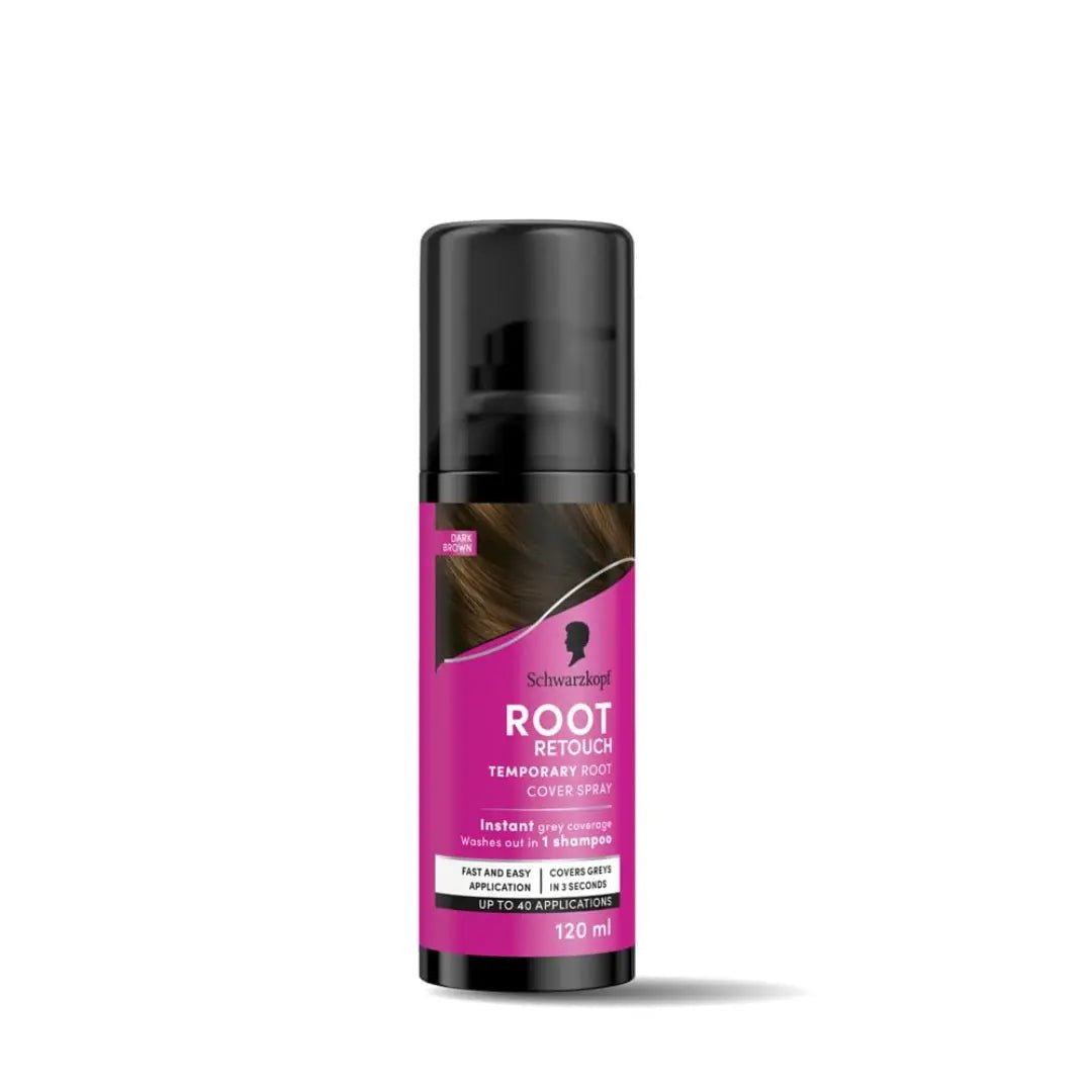 Schwarzkopf Root Retouch Instant Grey Hair Concealer Spray Sweat And Rain Resistant, Matte Finish Perfect Coverage | Upto 40 Fast and Easy Applications | Unisex| For All Hair Types - Deals999