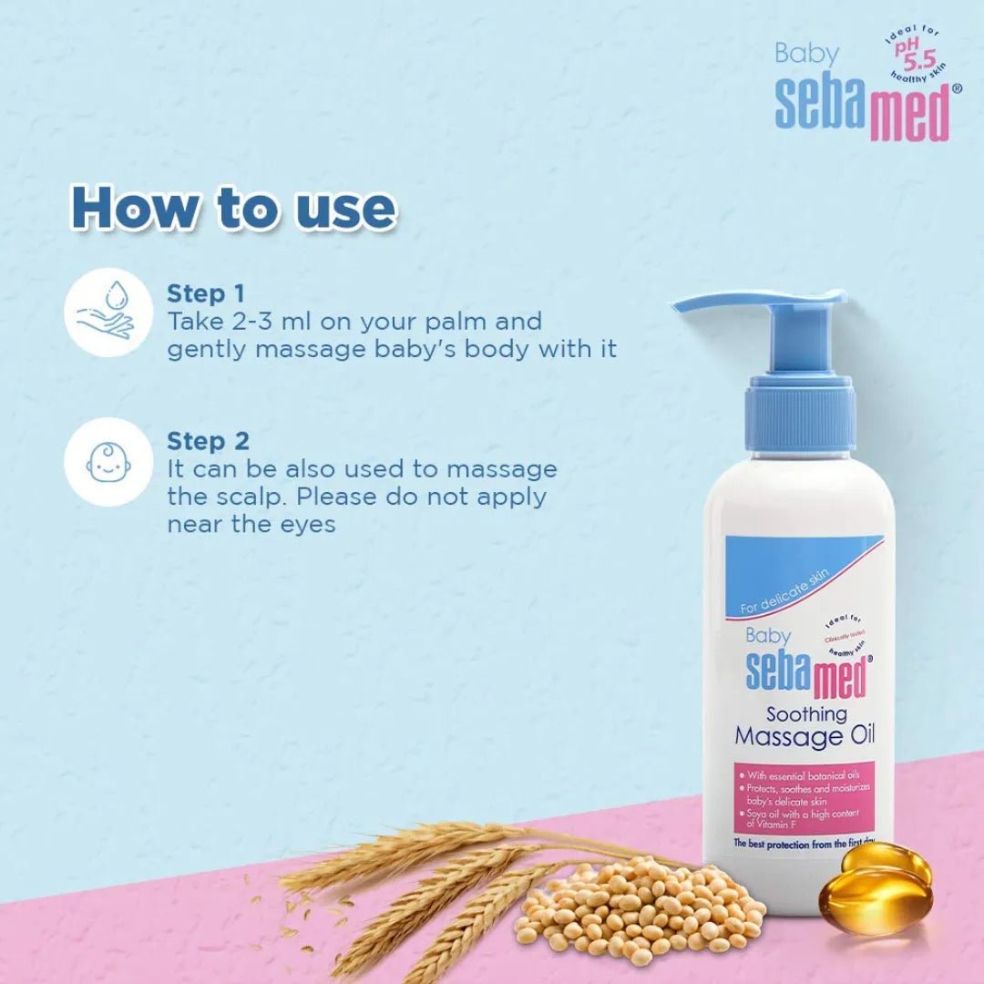 Sebamed Baby Massage Oil| With Soya Oil|Non - greasy|Ideal for newborn |150 ml - Deals999
