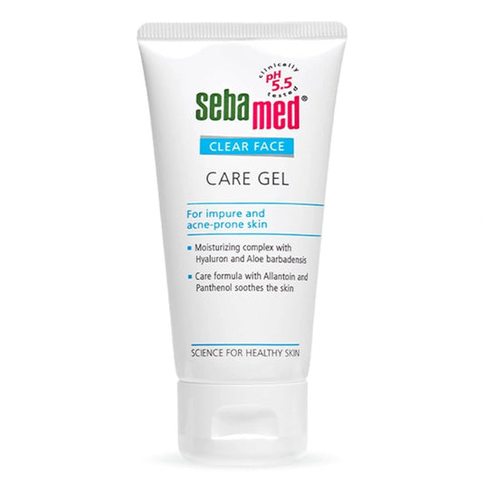 Sebamed Clear Face Care Gel | pH 5.5 |Non - sticky Moisturizer with Hyaluronic acid, Aloe Vera | Dermatologically & clinically tested | 50ml - Deals999