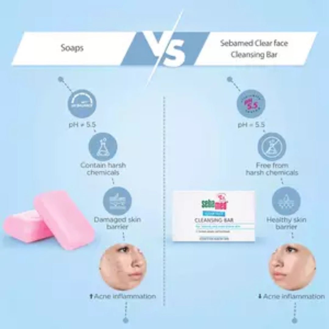Sebamed Clear Face Cleansing Bar 100gm - Deals999