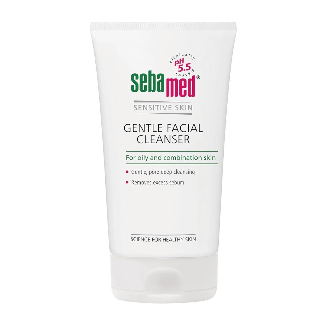 Sebamed gentle facial cleanser for oily & combination skin | pH5.5 | Daily Face Wash for acne prone skin | Provitamin B5 | Gentle foam | Protect skin's natural barrier, 150ml - Deals999