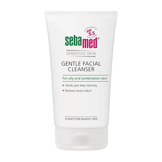 Sebamed gentle facial cleanser for oily & combination skin | pH5.5 | Daily Face Wash for acne prone skin | Provitamin B5 | Gentle foam | Protect skin's natural barrier, 150ml - Deals999