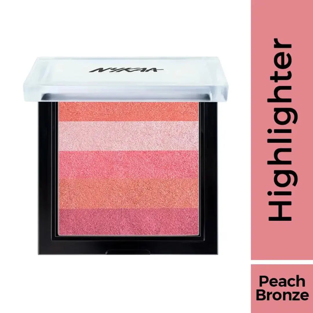 Nykaa Glow Goals! Shimmer Brick Highlighter Palette - Good Old Gold (7.5gm)