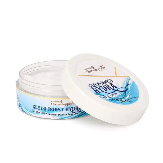 Show Stopper Glyco - Boost Hydra Gel Face Cream with Squalane, Hyaluronic Acid & Niacinamide – Lightweight Hydrating for long lasting Moisture & Glow | For All Skin Types | 30g for Men & Women - Deals999