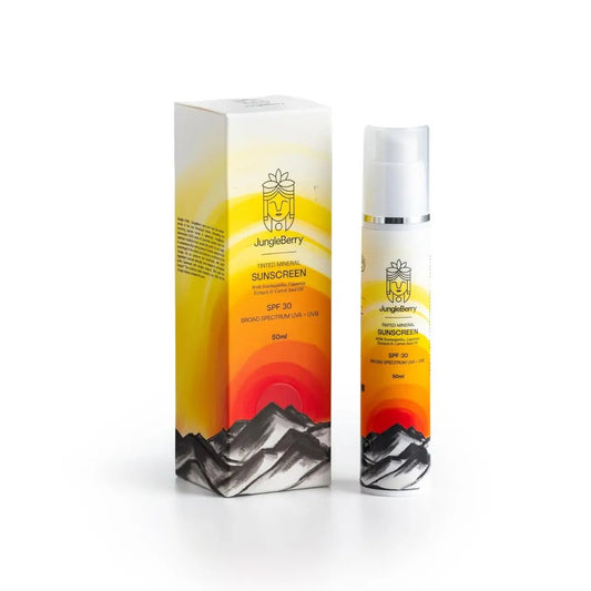 Show Stopper Tinted Mineral SUNSCREEN SPF 30 With Svarnajatika, Liquorice Extracts & Carrot Seed Oil (50 ml) - Deals999