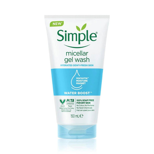 Simple Water Boost Micellar Facial Gel Wash, 150 ml/5.07 oz (pack of 1) - Deals999