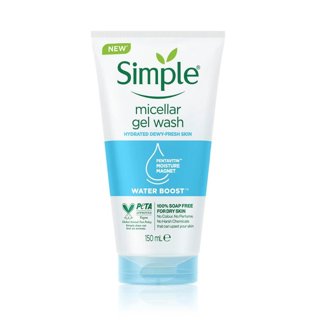 Simple Water Boost Micellar Facial Gel Wash, 150 ml/5.07 oz (pack of 1) - Deals999