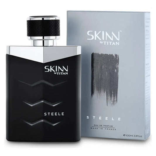 Skinn By Titan , Steele Long Lasting Fresh Edp For Men - 100 Ml Perfume For Men Liquid Eau De Parfum For Men Premium Fragrance Grooming Essentials - Deals999