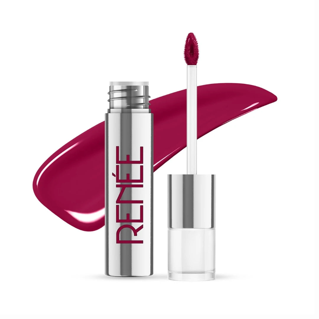 RENEE Gloss Stay Transfer-Proof Liquid Lip Color - Francesca 3.5ml, Rich Intense Payoff High Pigment Super Glossy Finish, Waterproof, Smudge-proof, Lasts Up To 12 Hours, Enriched with Vitamin E & C