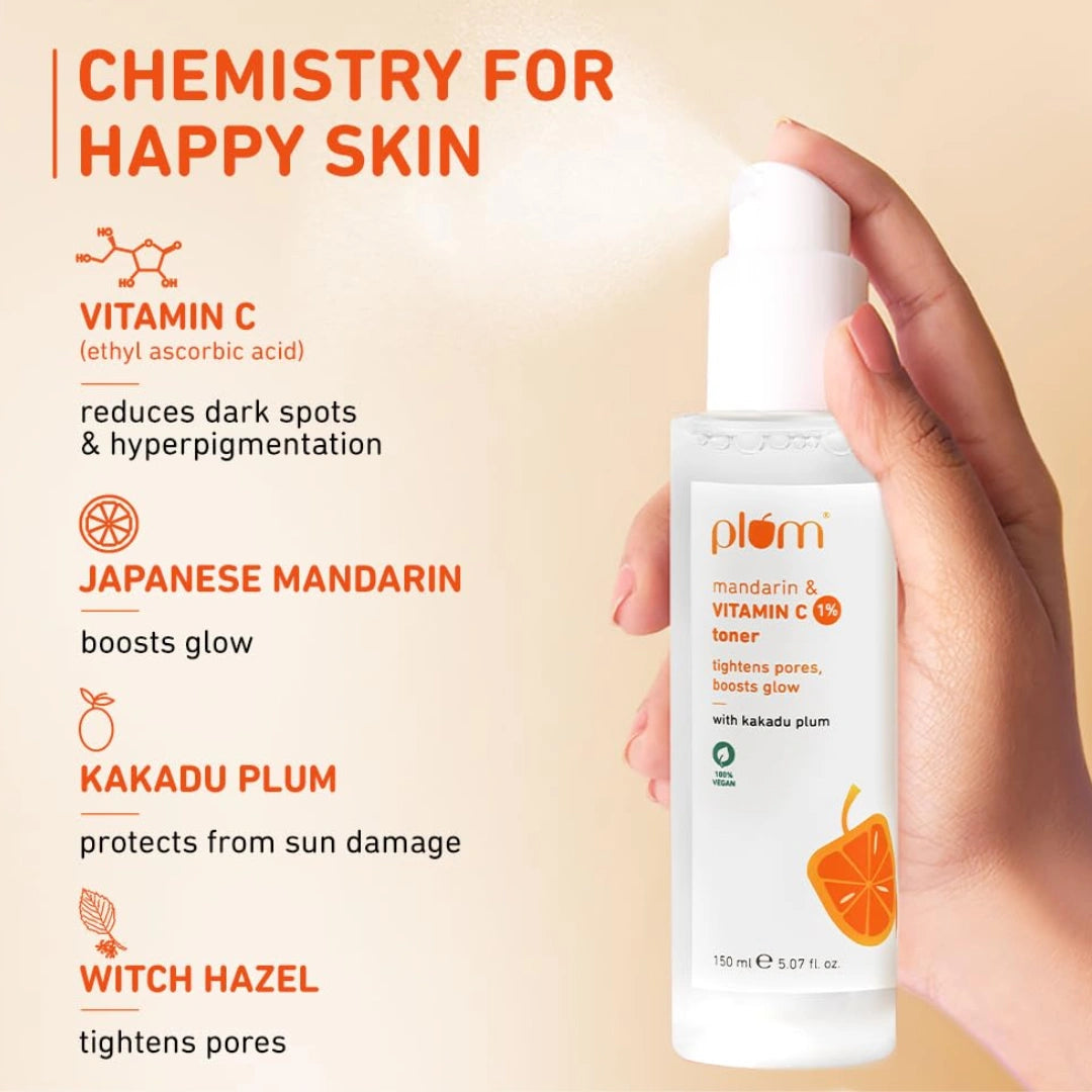 Plum 1% Vitamin C Toner With Mandarin & Kakadu Plum (150ml)