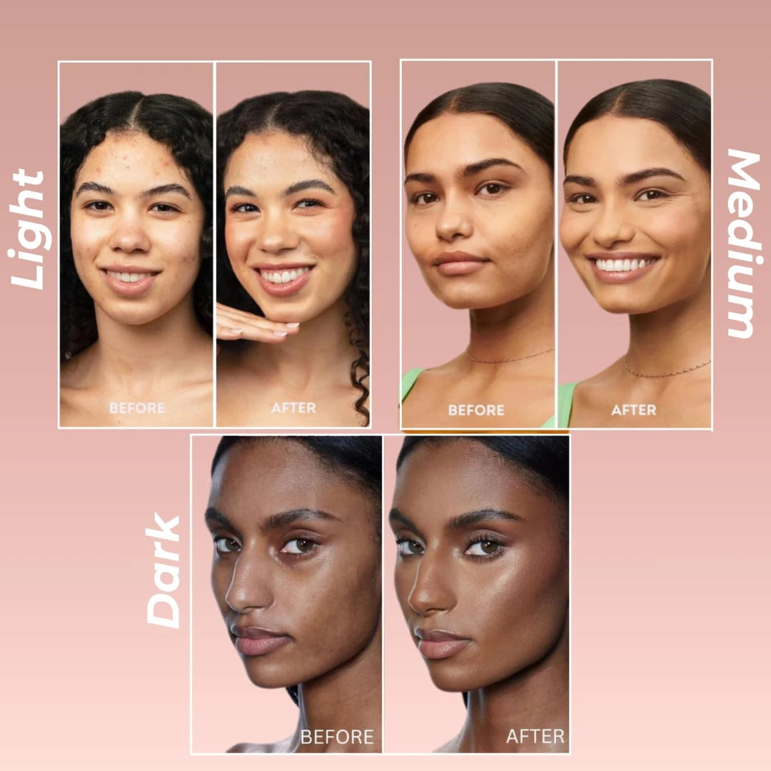 Suroskie My Glow All-In-One Tinted Sunscreen SPF 30 Moisturizer 60 ml Light Shade | Natural Glowy Finish | Intense Hydration & UVA/UVB Protection