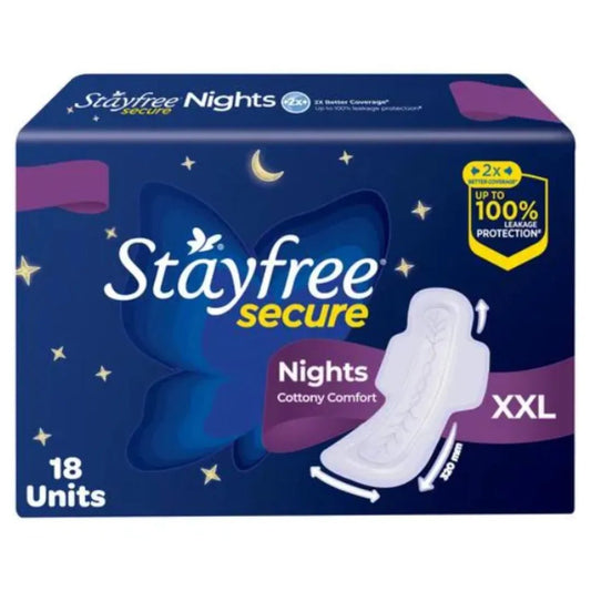 Stayfree Secure Nights Cottony Comfort XXL Pads 18's - Deals999