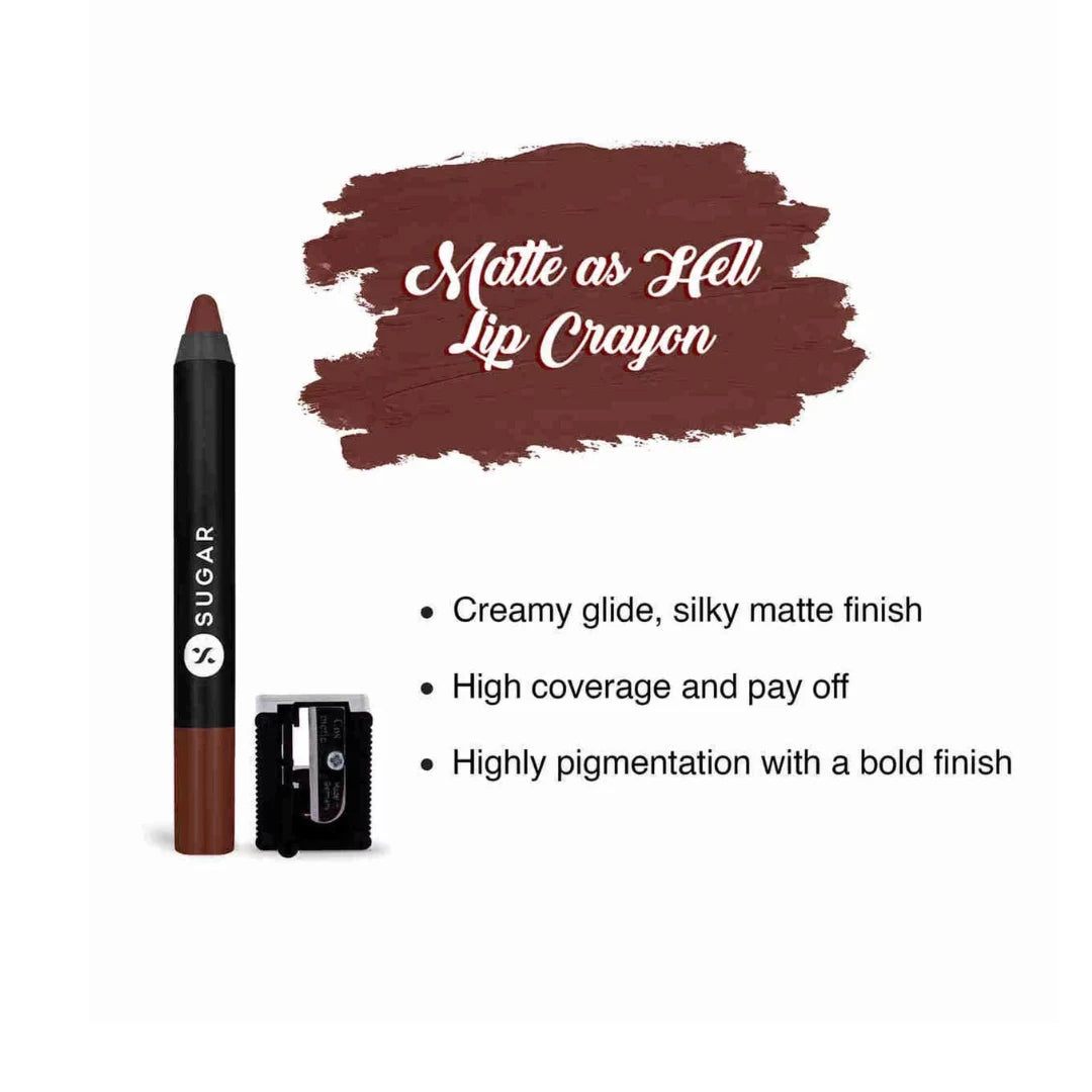 SUGAR Matte As Hell Crayon Lipstick shade