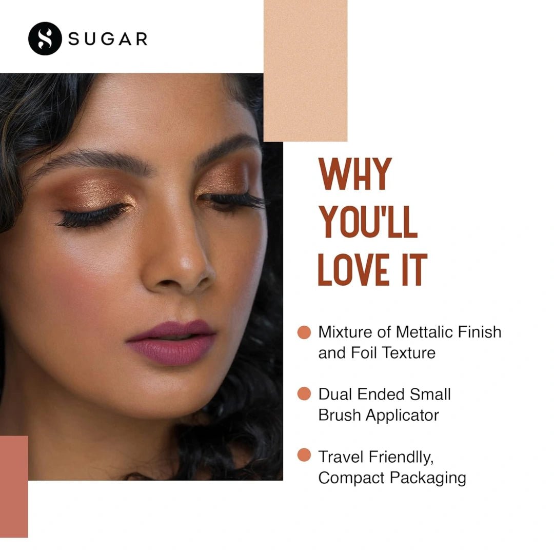 SUGAR Cosmetics Blend The Rules Eyeshadow Palette | Long Lasting, Smudge Proof & Shimmery Finish | 10.4 Gm - 01 Flawless (8 Warm Neutral Shades) - Deals999