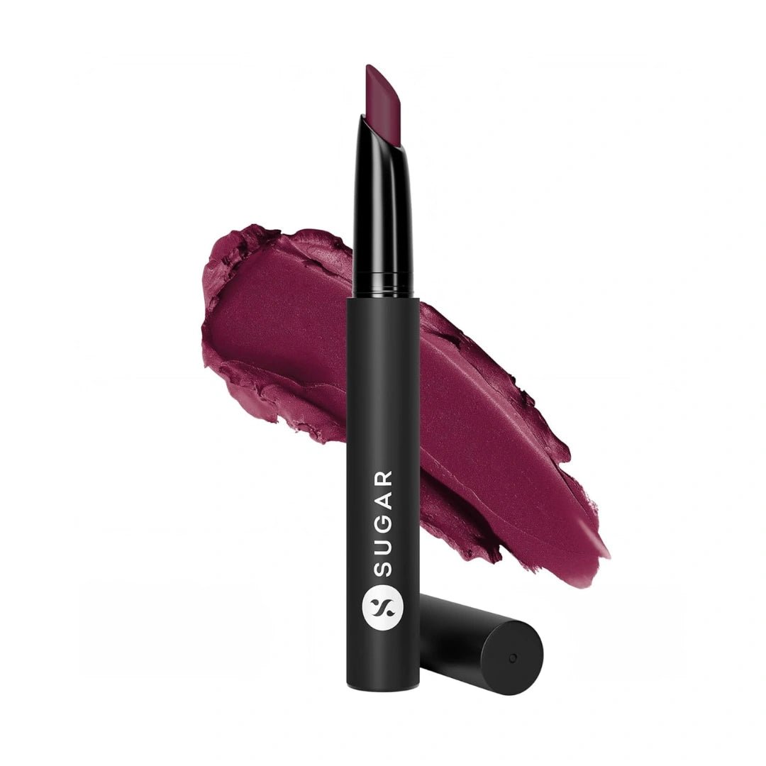 SUGAR Cosmetics Matte Attack Lipstick for Women | Transferproof & Smudgeproof | Lasts upto 12hrs | Enriched With Jojoba Oil | 2gm - The Grandberries - Deals999