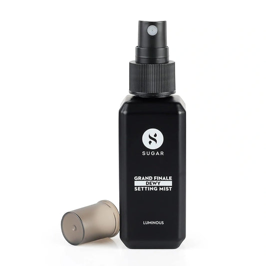 SUGAR Cosmetics Grand Finale Dewy 2 in 1 Setting Mist For Long lasting Makeup and Sun Protection | Paraben Free - 50 m