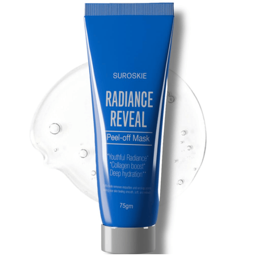 Suroskie Radiance Reveal Peel Off Mask 75g | Honey, Milk Protein & Collagen | Hydration, Brightening, Instant Glow & Plumped | Korean Inspired Skin... - Deals999