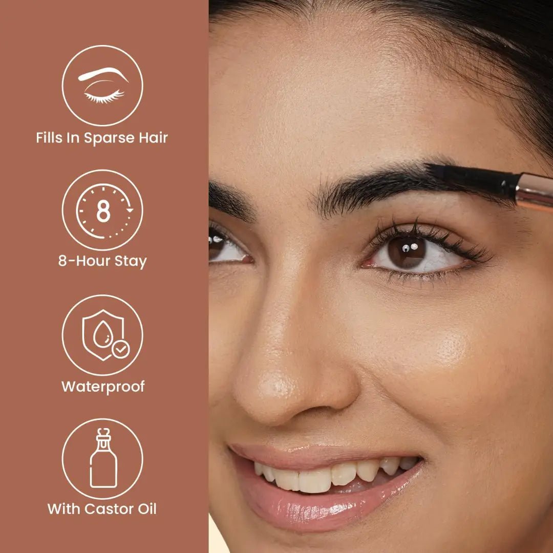 Swiss Beauty BROWmance Pen | Fills In Sparse Hair | 8 - Hour Stay | Waterproof - Deals999