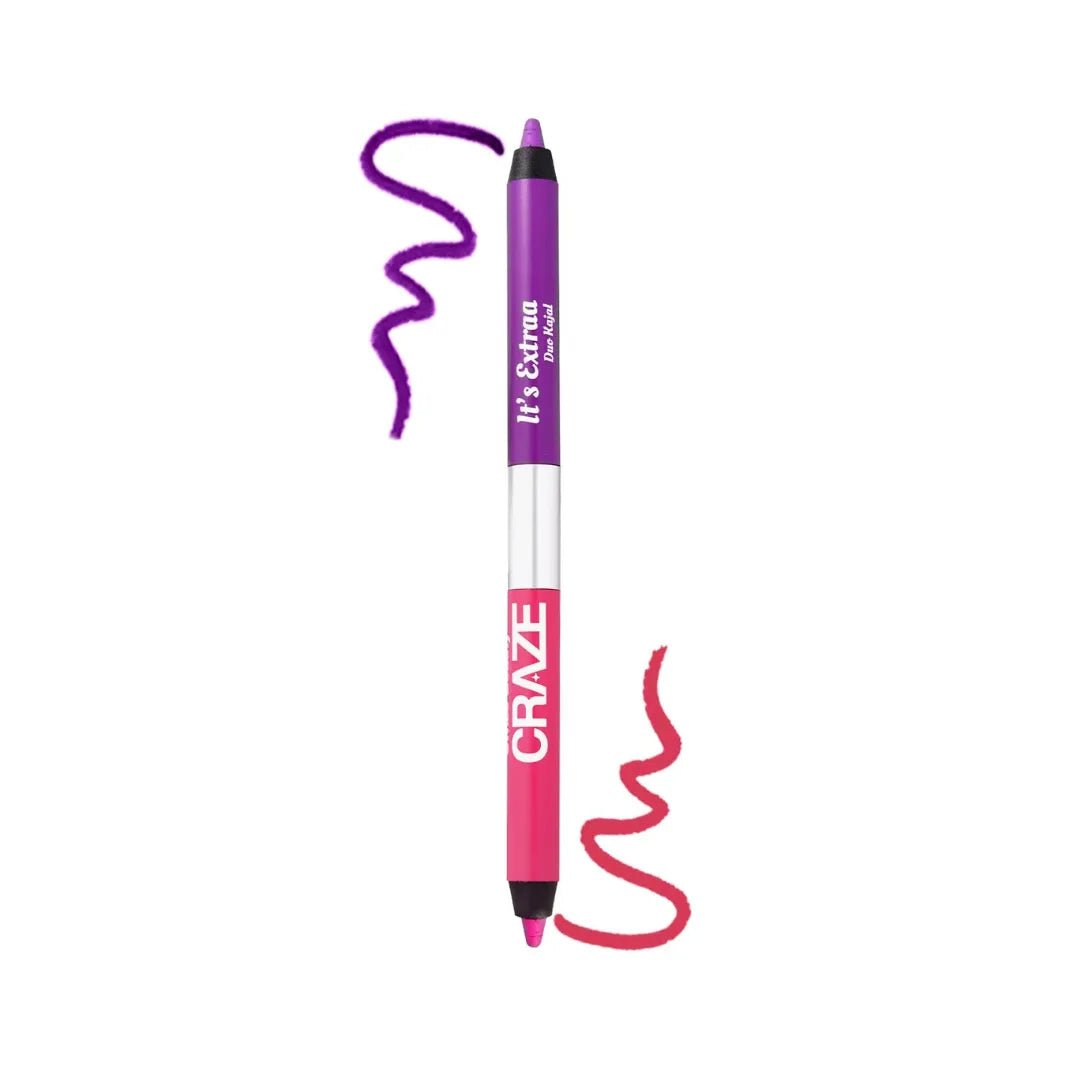 SWISS BEAUTY CRAZE It's Extraa Duo Matte Pencil Kajal with Vitamin E | 2 - in - 1 Shades | Highly Pigmented | Smudge - Proof | With Precise Tip | Shade - Deals999