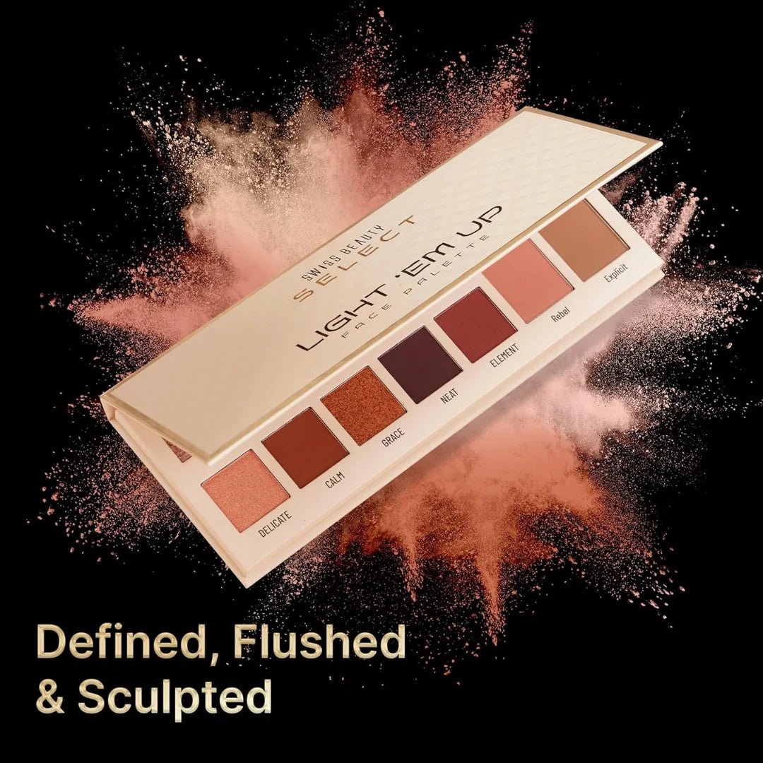 SWISS BEAUTY Select Light Em Up Face Palette, 20 Grams - Deals999