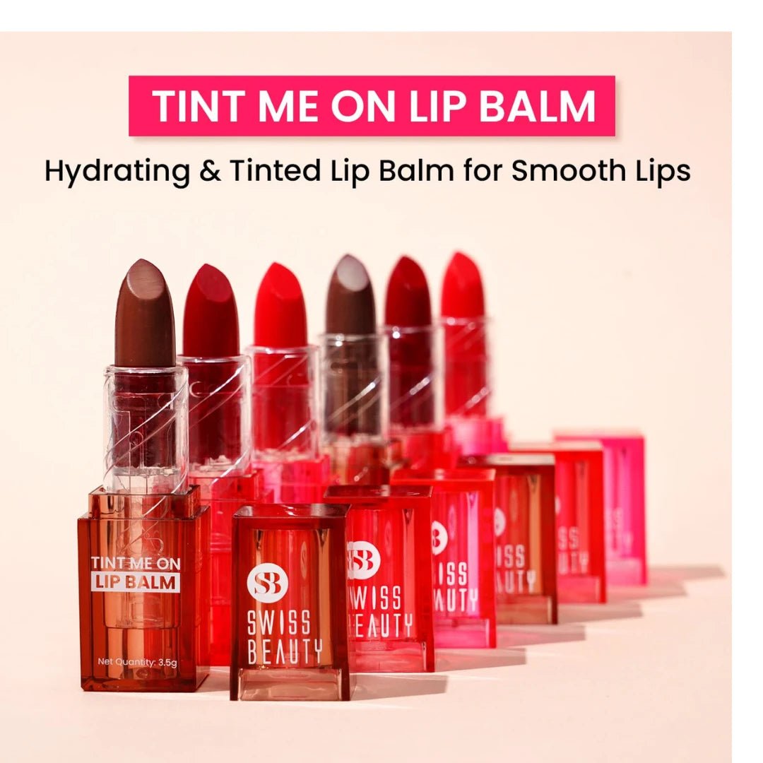 Swiss Beauty Tint Me On Lip Balm | Moisturises lips | Tinted Lip Balm | Shade - Cupcake Pink, 3.5gm - Deals999