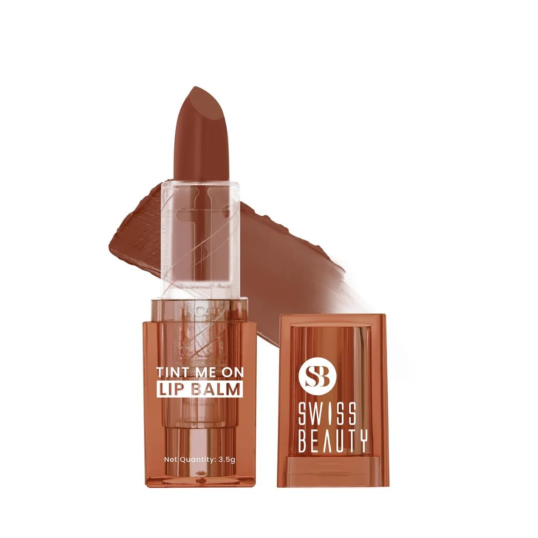 Swiss Beauty Tint Me On Lip Balm | Moisturises lips | Tinted Lip Balm | Shade - Mauve Muffin, 3.5gm - Deals999