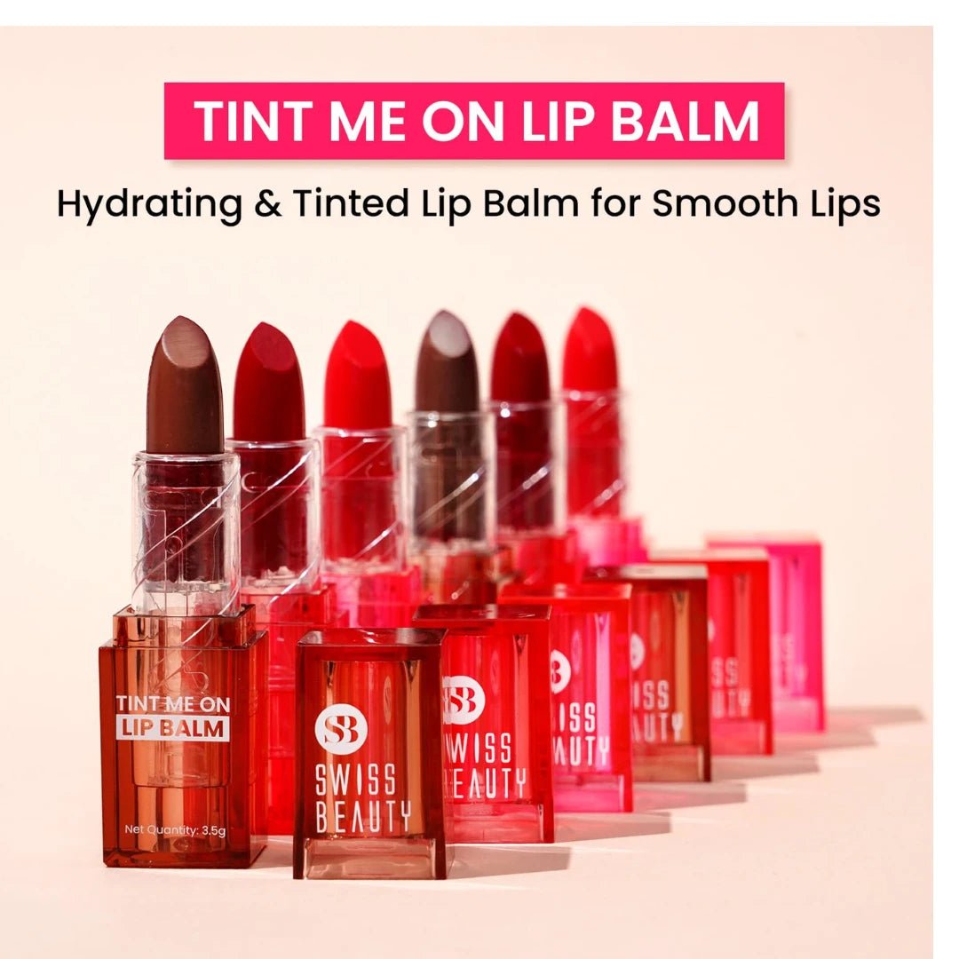 Swiss Beauty Tint Me On Lip Balm | Moisturises lips | Tinted Lip Balm | Shade - Mauve Muffin, 3.5gm - Deals999