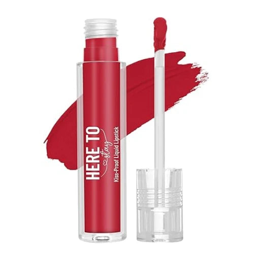 Swiss Beauty Select Here To Stay Liquid Matte Lipstick with Kiss-Proof Formula | Infused with Vitamin E | Non-Transfer, Smudgeproof | 12-18 Hrs Stay | Shade - Shocking Pink, 3ml |