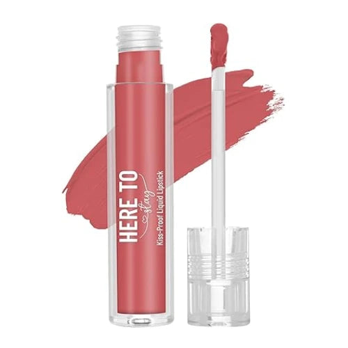 Swiss Beauty Select Here To Stay Liquid Matte Lipstick with Kiss-Proof Formula | Infused with Vitamin E | Non-Transfer, Smudgeproof | 12-18 Hrs Stay | Shade - Shocking Pink, 3ml |