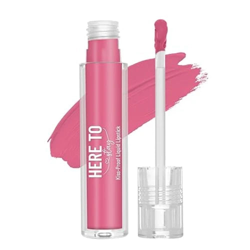 Swiss Beauty Select Here To Stay Liquid Matte Lipstick with Kiss-Proof Formula | Infused with Vitamin E | Non-Transfer, Smudgeproof | 12-18 Hrs Stay | Shade - Shocking Pink, 3ml |