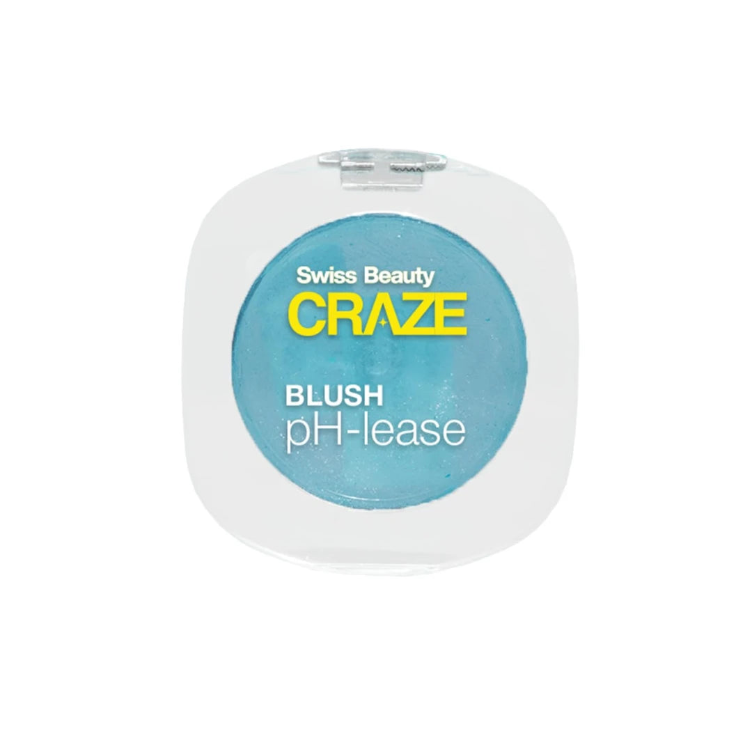 Swiss Beauty CRAZE Blush pH-Lease | Tiny Shimmer Particles For A Dewy Glow With Macadamia Oil & Olive Oil |