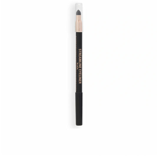 Makeup Revolution London – Streamline Waterline Eyeliner Pencil – Black | Ultra Creamy & Pigmented Texture | Smooth & Buttery Application | Built-in Smudger for Smokey Looks | 1.3g