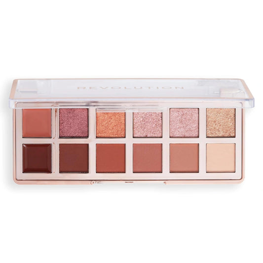 Makeup Revolution Enchanted Icon Eyeshadow Palette | 10 Dreamy Shades + 2 Cream Pans for Eyeshadow Base or Liner | Ultra-Pigmented Matte & Shimmer | No Fall-Out, Blendable, Long-Wear Formula | Day-to-Night Eye Looks- 8.4g