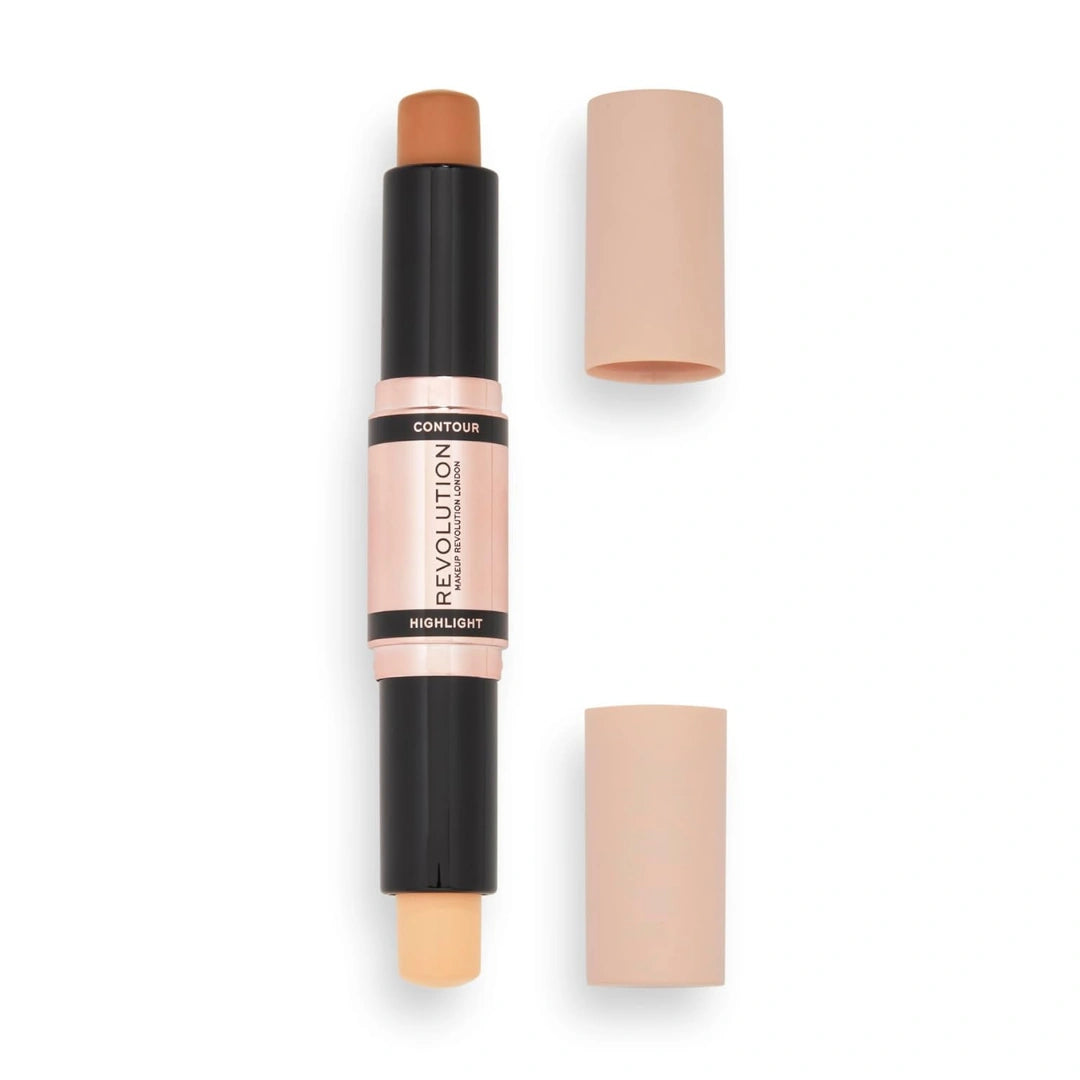 Revolution Fast Base Contour Stick Medium For Face Shaping, Long Lasting & Waterproof Contour Sticks Kit for Non-greasy Face Makeup (Medium) Paraben & Cruelty Free-4.8g