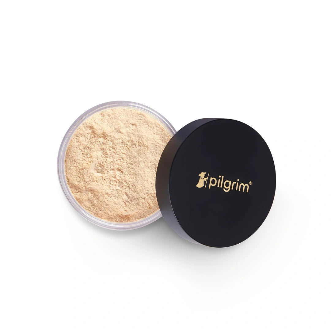 Pilgrim Translucent Setting Loose Powder Sets Makeup All Day Long Instant Oil Control Non-cakey & Flawless Finish 8g (Banana, 8gm)
