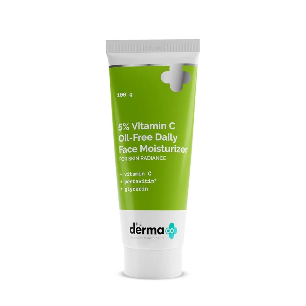 The Derma Co 5% Vitamin C Oil-Free Daily Face Moisturizer for Skin Radiance | For Oily Skin | For Skin Radiance | Non-Greasy Formula | 100 g - Deals999
