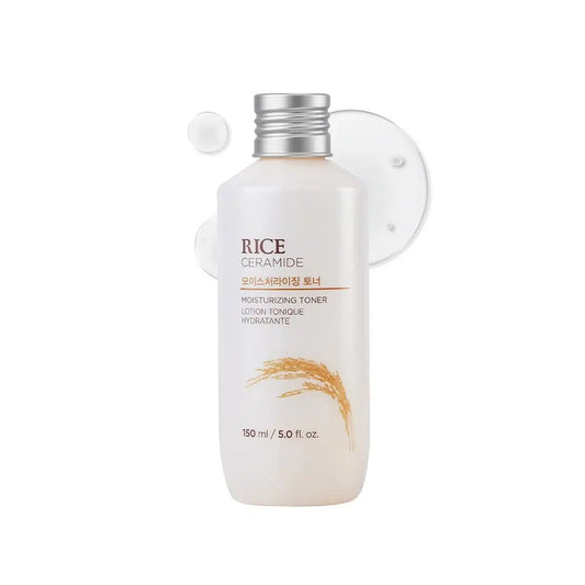 The Face Shop Rice & Ceramide Moisturizing Face Toner Enriched With Rice Extracts To Brighten The Skin | Suits All Skin Types | Hydrating Milky Face Toner For Glowing Skin, Korean Skin Care,150ml - Deals999