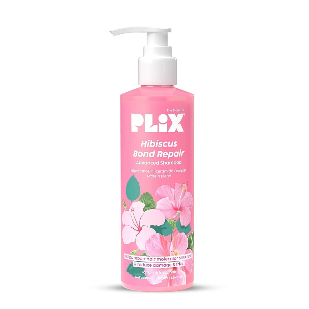 The Plant Fix Plix Hibiscus Bond Repair Advanced Shampoo For Damaged, Frizzy Hair - 200Ml - Deals999