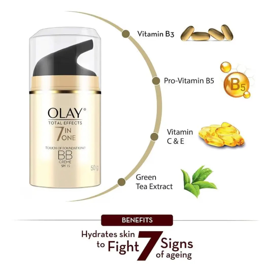 Olay Total Effects BB Cream Touch Of Foundation Spf15 50 gm