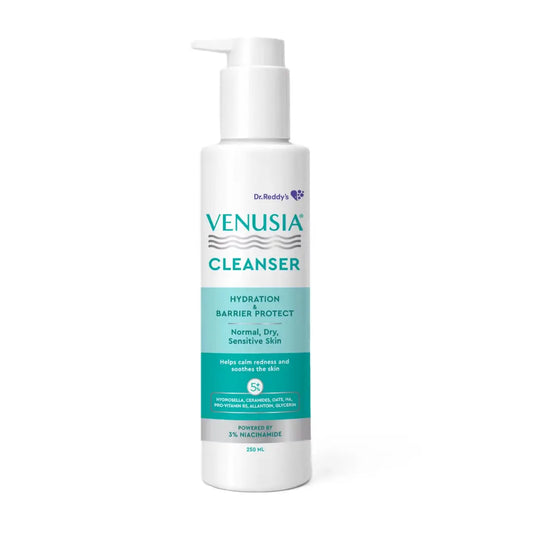 Venusia Hydrating & Barrier Protect Cleanser | With Ceramides, Hyaluronic Acid, Niacinamide, Pro-Vitamin B5 250ml