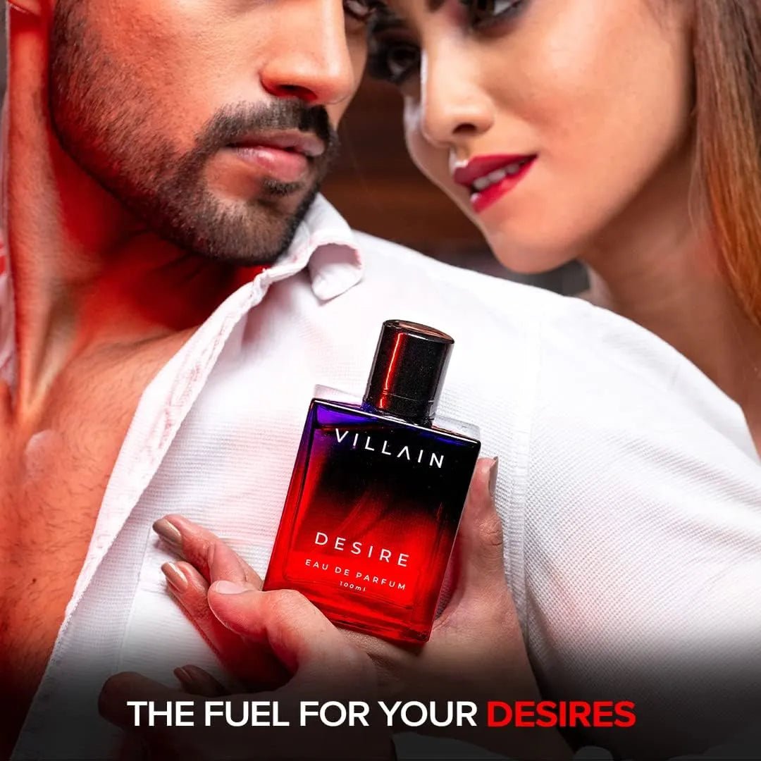 Villain Desire Perfume for Men, Eau De Parfum (EDP) 100ml, Premium Fragrance Perfume Spray with Vanilla, Amber, and Patchouli, Gift For Men, Super Sensual and Strong Men's Fragrance - Deals999