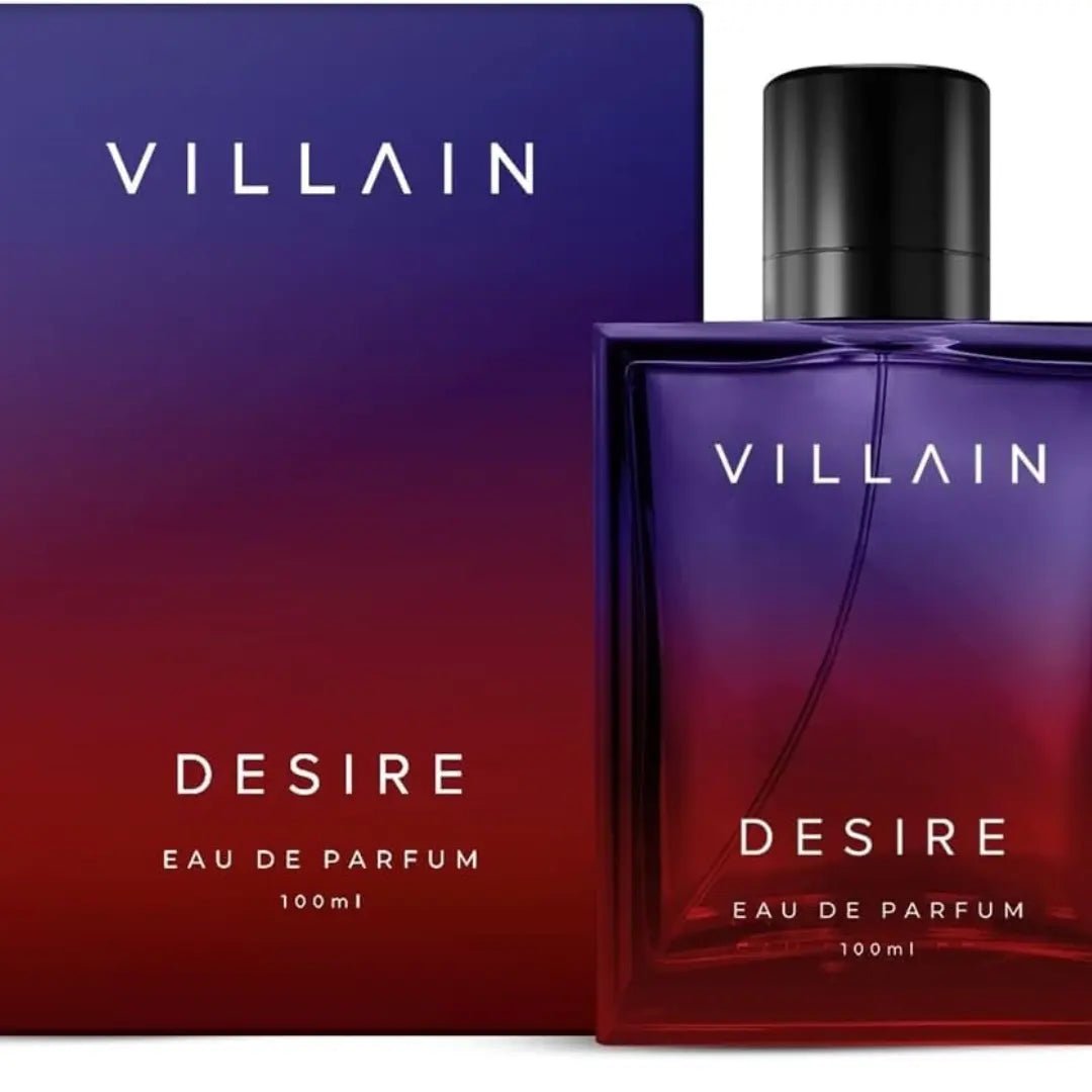 Villain Desire Perfume for Men, Eau De Parfum (EDP) 100ml, Premium Fragrance Perfume Spray with Vanilla, Amber, and Patchouli, Gift For Men, Super Sensual and Strong Men's Fragrance - Deals999