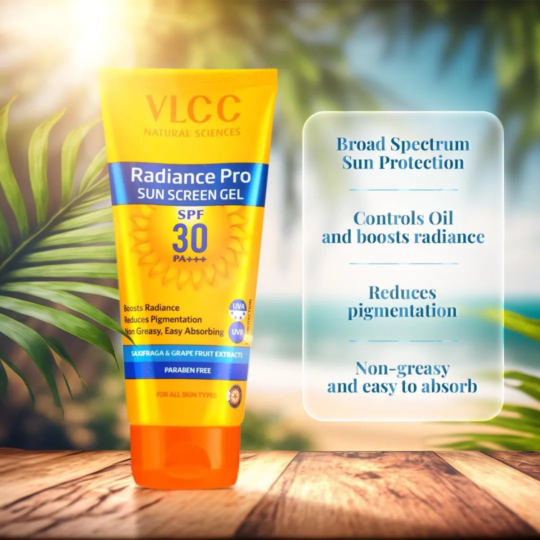 VLCC Radiance Pro SPF 30 PA+++ Sunscreen Gel - 100g - Deals999