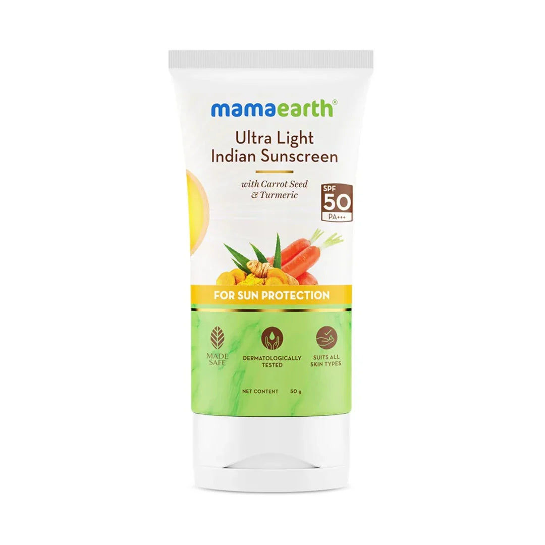 Mamaearth Ultra Light Indian Sunscreen (50 g)