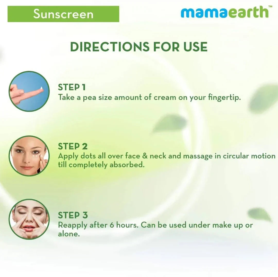 Mamaearth Ultra Light Indian Sunscreen SPF50 PA+++ (80g)