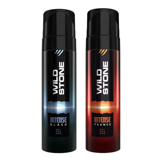 Wild Stone Intense Black & Trance No Gas Deodorant, Pack of 2 (120ml Each)