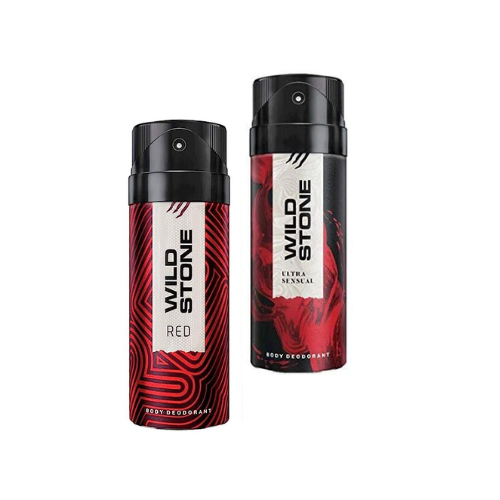 Wild Stone Red & Ultra Deodorant For Men - 150ml (Pack of 2)
