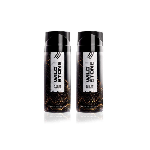 Wild Stone Night Rider Deodorants For Men, Pack Of 2 (150ml Each)